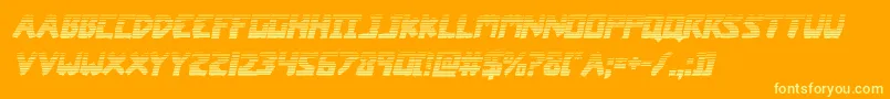 coffinstonegradital Font – Yellow Fonts on Orange Background