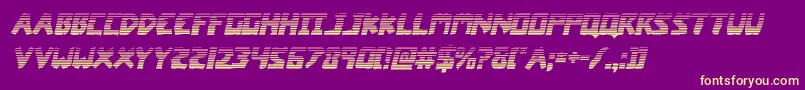 coffinstonegradital Font – Yellow Fonts on Purple Background