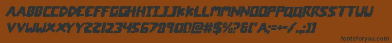 Шрифт coffinstoneital – чёрные шрифты на коричневом фоне