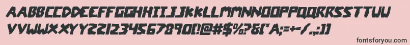 coffinstoneital Font – Black Fonts on Pink Background