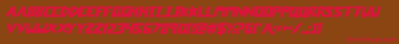 coffinstoneital Font – Red Fonts on Brown Background