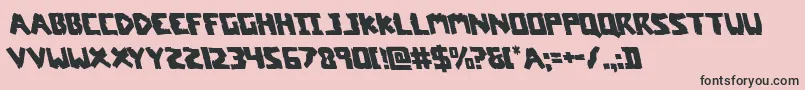Шрифт coffinstoneleft – чёрные шрифты на розовом фоне
