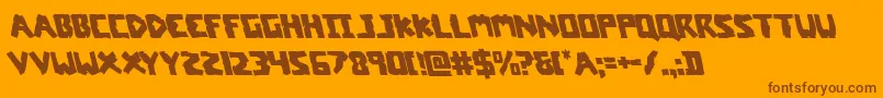 coffinstoneleft Font – Brown Fonts on Orange Background