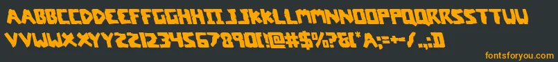 coffinstoneleft Font – Orange Fonts on Black Background