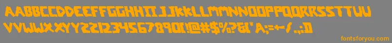 coffinstoneleft Font – Orange Fonts on Gray Background