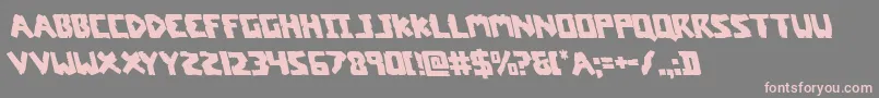 フォントcoffinstoneleft – 灰色の背景にピンクのフォント