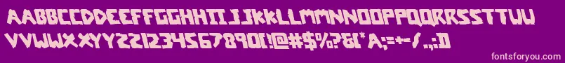 coffinstoneleft Font – Pink Fonts on Purple Background