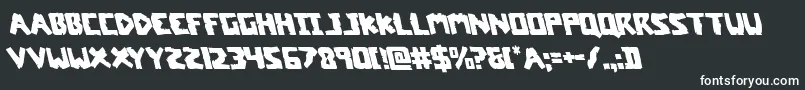 coffinstoneleft Font – White Fonts on Black Background