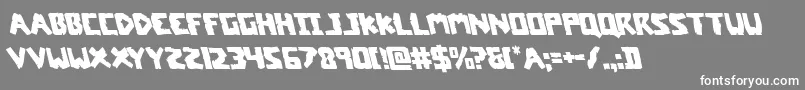 coffinstoneleft-fontti – valkoiset fontit harmaalla taustalla