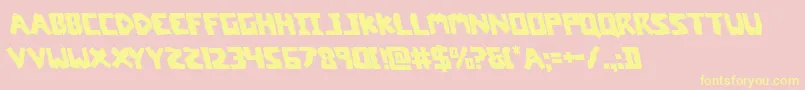 coffinstoneleft Font – Yellow Fonts on Pink Background