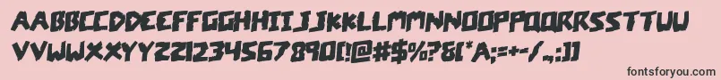 Weitere Informationen zur coffinstonerotal-Schriftart coffinstonerotal-Schriftart – Schwarze Schriften auf rosa Hintergrund