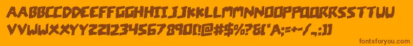 coffinstonerotal Font – Brown Fonts on Orange Background