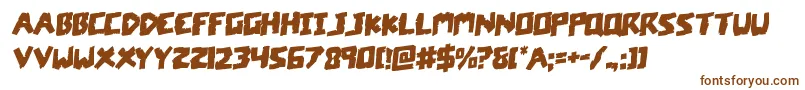 Шрифт coffinstonerotal – коричневые шрифты на белом фоне