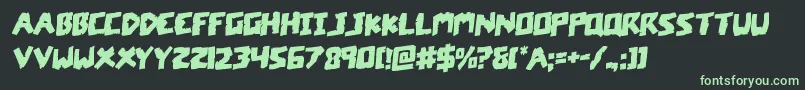 coffinstonerotal Font – Green Fonts on Black Background