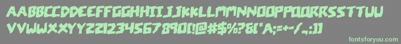 Weitere Informationen zur coffinstonerotal-Schriftart coffinstonerotal-Schriftart – Grüne Schriften auf grauem Hintergrund