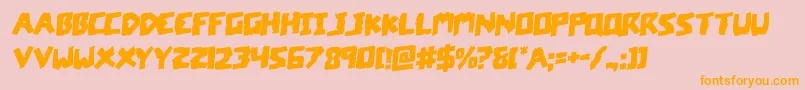 coffinstonerotal Font – Orange Fonts on Pink Background