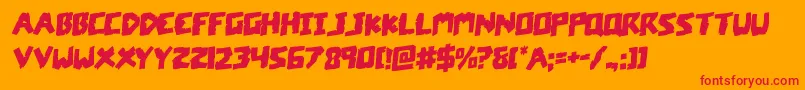 coffinstonerotal Font – Red Fonts on Orange Background