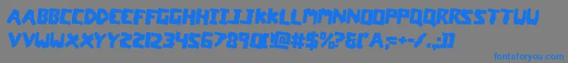 coffinstonerotate2 Font – Blue Fonts on Gray Background