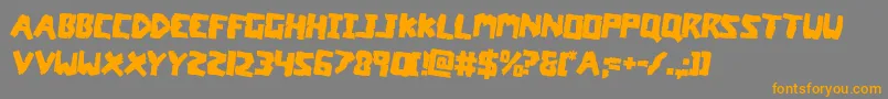 coffinstonerotate2 Font – Orange Fonts on Gray Background