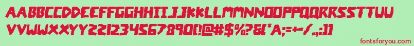 coffinstonesemital Font – Red Fonts on Green Background