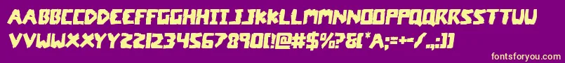 coffinstonesemital Font – Yellow Fonts on Purple Background