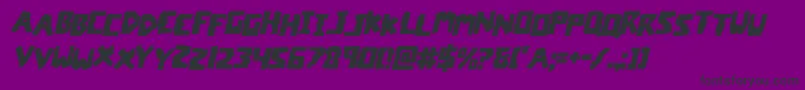 coffinstonestagital Font – Black Fonts on Purple Background