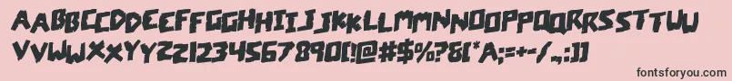 coffinstonestagrotal Font – Black Fonts on Pink Background