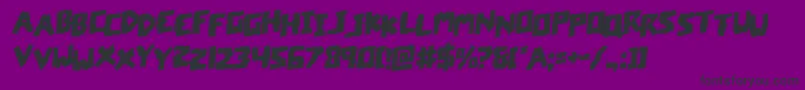 coffinstonestagrotal Font – Black Fonts on Purple Background