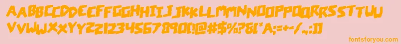 coffinstonestagrotal Font – Orange Fonts on Pink Background