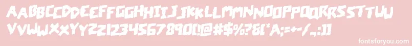 coffinstonestagrotal Font – White Fonts on Pink Background