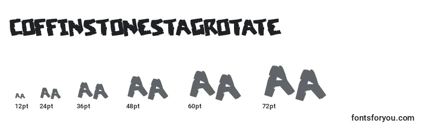 Размеры шрифта Coffinstonestagrotate
