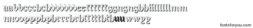 SalterioShadowTwo-Schriftart – walisische Schriften