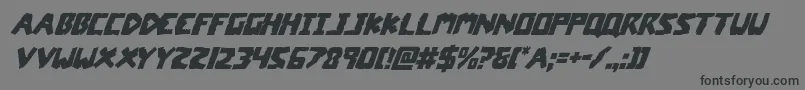 coffinstonesuperital Font – Black Fonts on Gray Background