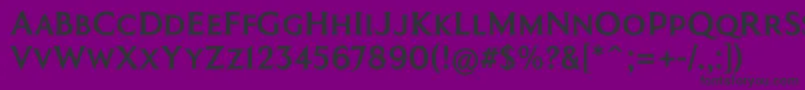 CoinageCapsKrugerGray Font – Black Fonts on Purple Background