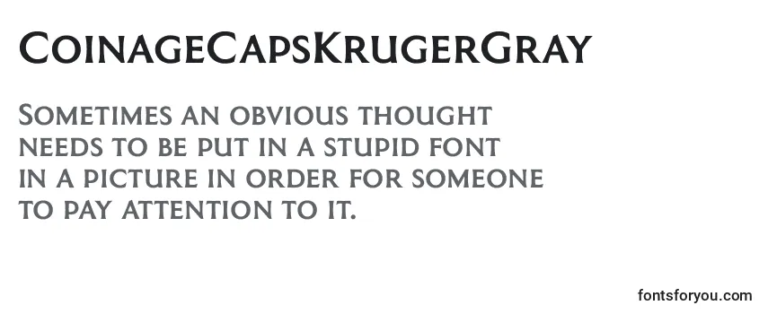 CoinageCapsKrugerGray-fontti
