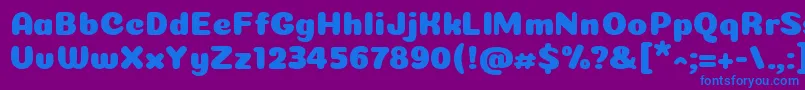 fuente Coiny Cyrillic – Fuentes Azules Sobre Fondo Morado