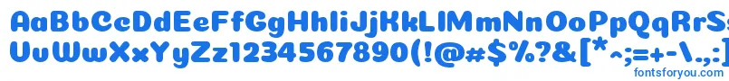 fuente Coiny Cyrillic – Fuentes Azules Sobre Fondo Blanco