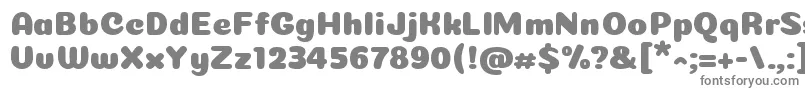Coiny Cyrillic-fontti – harmaat kirjasimet valkoisella taustalla