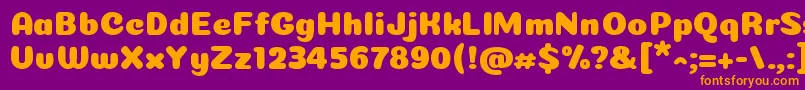 Police Coiny Cyrillic – polices orange sur fond violet