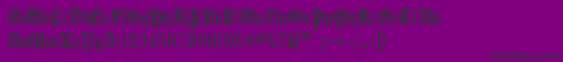 COLCBL   Font – Black Fonts on Purple Background