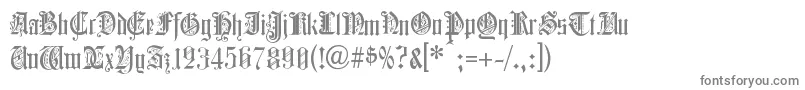 フォントCOLCBL   – 白い背景に灰色の文字