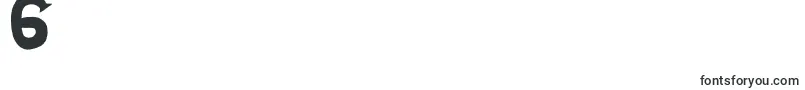 フォントCold Turkey – フォント数字6