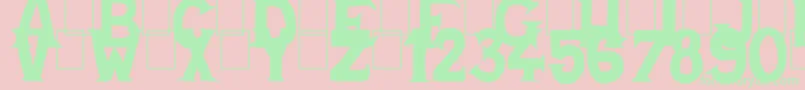 Cold Turkey Font – Green Fonts on Pink Background