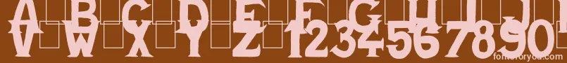 Cold Turkey Font – Pink Fonts on Brown Background