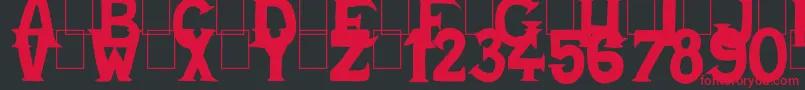 Cold Turkey Font – Red Fonts on Black Background
