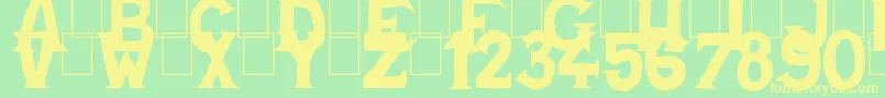 Cold Turkey Font – Yellow Fonts on Green Background