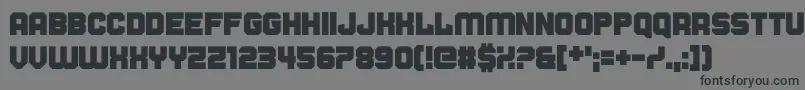 Cold Warm Font – Black Fonts on Gray Background