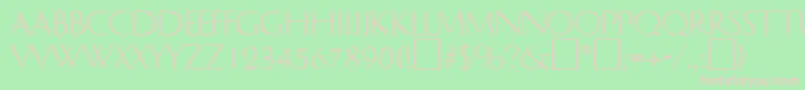 DelphinRegularDb Font – Pink Fonts on Green Background