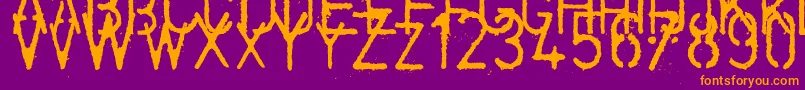 coldcoffee  2005       Font – Orange Fonts on Purple Background