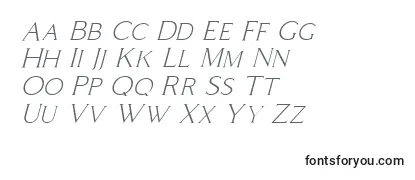 Coldiac Italic-fontti